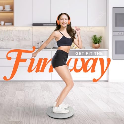 Yes4All 15 inch XXL Ab Twister Board for Full Body Toning Workout, Noise-Free Twisting Stepper, Aerobic Exercise, 2pcs i