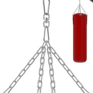 Yes4All Punching Bag Hanger, Heavy Bag Spring 555 LB Capacity, Indoor & Outdoor Mounting, Strong & Durable for Boxing Ba