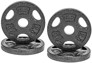 Standard CAP Barbell 1-Inch Grip Weight Plates for Home Gym Enthusiasts | CAP Barbell 1-Inch Grip Weight Plates with Du