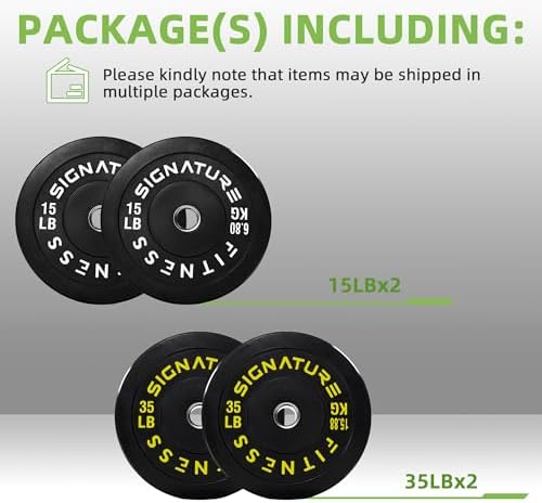 Fitvids Olympic Bumper Plates Set for Strength Training & Weightlifting, Paris Design, Multiple Options Fitvids Olympic