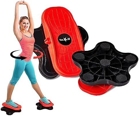 Yes4All 15 inch XXL Ab Twister Board for Full Body Toning Workout, Noise-Free Twisting Stepper, Aerobic Exercise, 2pcs i