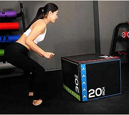 BalanceFrom 3-in-1 Foam Plyometric Jump Box - Multiple Height Options for Home Gym Strength and Agility Training