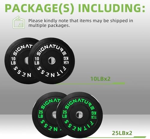 Fitvids Olympic Bumper Plates Set for Strength Training & Weightlifting, Paris Design, Multiple Options Fitvids Olympic