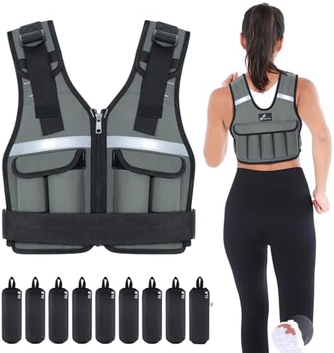 Sportneer Adjustable Weighted Vest for Walking and Running | Sportneer Washable Weight Vest for Women and Men | Sportne