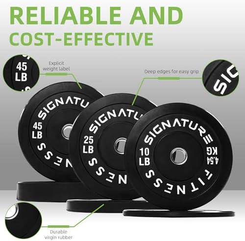 Fitvids Olympic Bumper Plates Set for Strength Training & Weightlifting, Paris Design, Multiple Options Fitvids Olympic