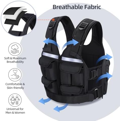 Sportneer Adjustable Weighted Vest for Walking and Running | Sportneer Washable Weight Vest for Women and Men | Sportne
