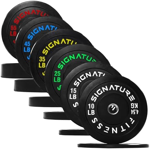 Fitvids Olympic Bumper Plates Set for Strength Training & Weightlifting, Paris Design, Multiple Options Fitvids Olympic
