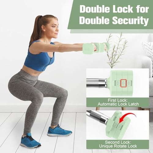 4 Levels Adjustable Dumbbells Set Full Body Workout Dumbbells Home Gym Adjustable Weights