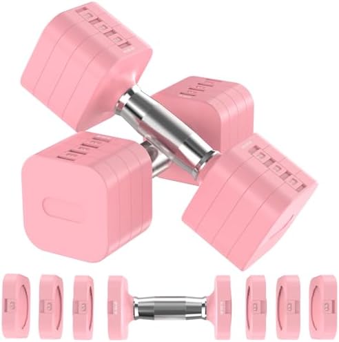 4 Levels Adjustable Dumbbells Set Full Body Workout Dumbbells Home Gym Adjustable Weights