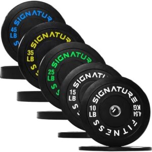 Fitvids Olympic Bumper Plates Set for Strength Training & Weightlifting, Paris Design, Multiple Options Fitvids Olympic