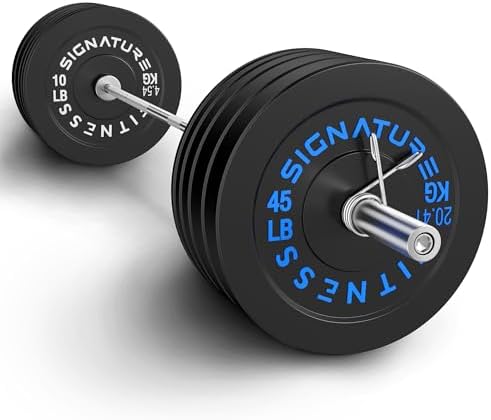 Fitvids Olympic Bumper Plates Set for Strength Training & Weightlifting, Paris Design, Multiple Options Fitvids Olympic