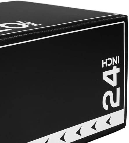 BalanceFrom 3-in-1 Foam Plyometric Jump Box - Multiple Height Options for Home Gym Strength and Agility Training