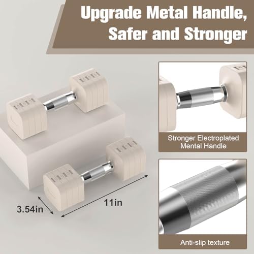 4 Levels Adjustable Dumbbells Set Full Body Workout Dumbbells Home Gym Adjustable Weights