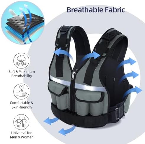Sportneer Adjustable Weighted Vest for Walking and Running | Sportneer Washable Weight Vest for Women and Men | Sportne
