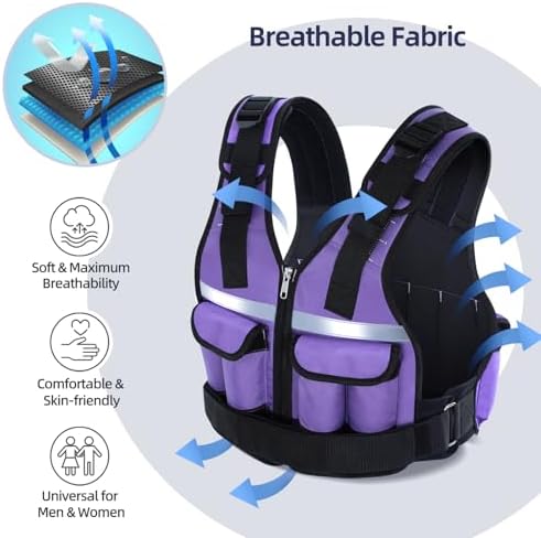 Sportneer Adjustable Weighted Vest for Walking and Running | Sportneer Washable Weight Vest for Women and Men | Sportne