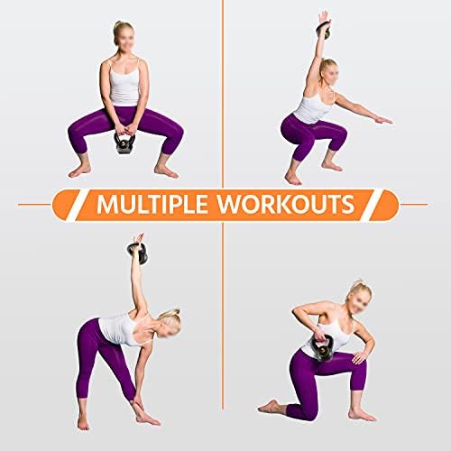 Yaheetech 4 Piece Kettlebell Sets for Women & Men for Full Body Workout & Exercise Fitness 5lb, 10lb, 15lb, 20lb