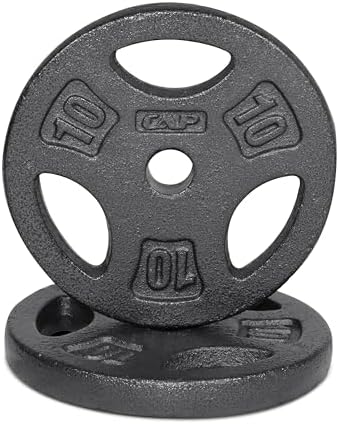 Standard CAP Barbell 1-Inch Grip Weight Plates for Home Gym Enthusiasts | CAP Barbell 1-Inch Grip Weight Plates with Du