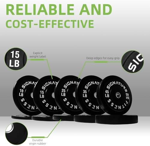 Fitvids Olympic Bumper Plates Set for Strength Training & Weightlifting, Paris Design, Multiple Options Fitvids Olympic