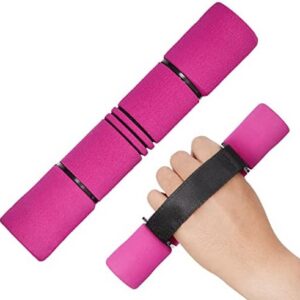Yes4All Adjustable Dumbbells for Women's Walking & Travel with Adjustable Straps, Anti-Slip Handle, and Foam Cover (2lbs