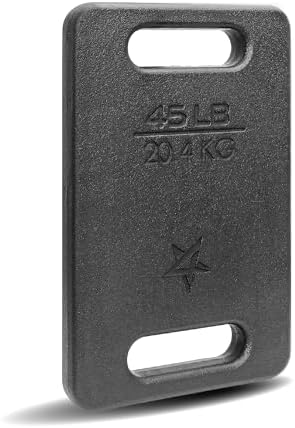 Yes4All Rucking Weight 10 LB, Cast Iron, Ergonomic Handle, Protective Finish, Fitness Walking, Hiking, Resistance Traini