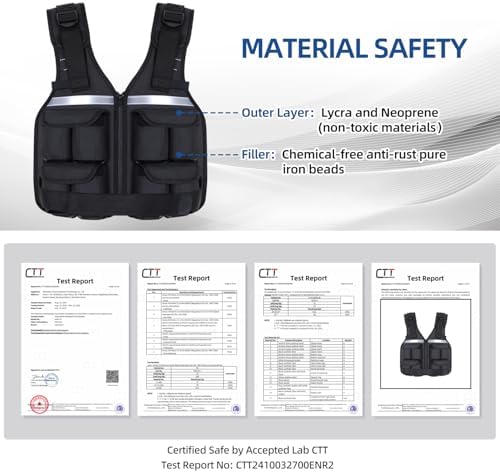 Sportneer Adjustable Weighted Vest for Walking and Running | Sportneer Washable Weight Vest for Women and Men | Sportne