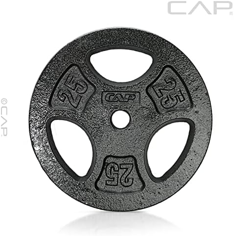 Standard CAP Barbell 1-Inch Grip Weight Plates for Home Gym Enthusiasts | CAP Barbell 1-Inch Grip Weight Plates with Du