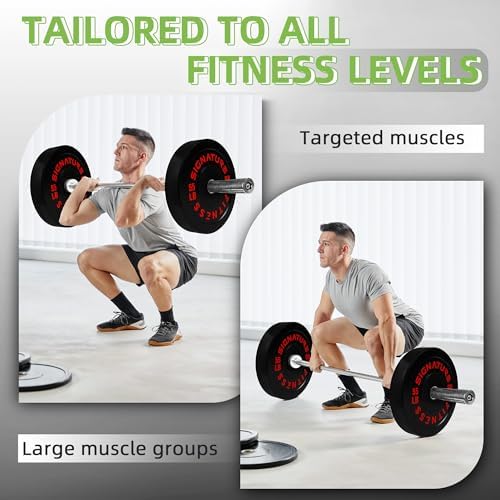 Fitvids Olympic Bumper Plates Set for Strength Training & Weightlifting, Paris Design, Multiple Options Fitvids Olympic