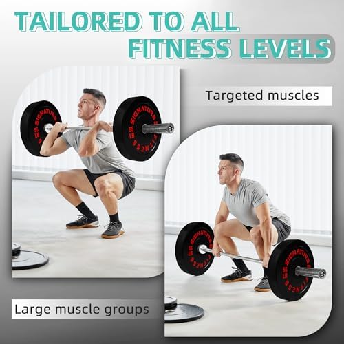 Fitvids Olympic Bumper Plates Set for Strength Training & Weightlifting, Paris Design, Multiple Options Fitvids Olympic