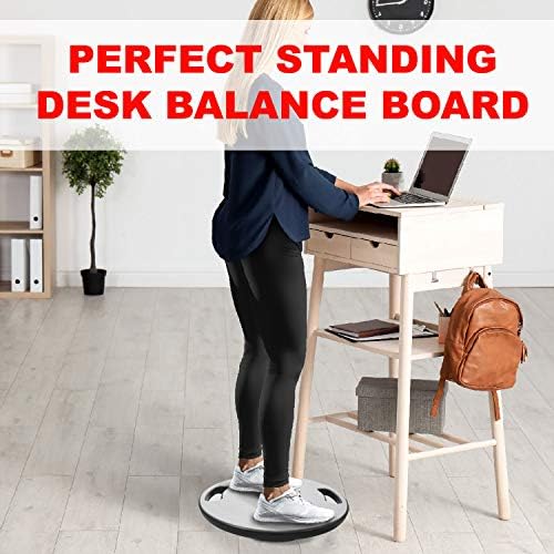 Upgraded Wobble Balance Board for Home Gym and Physical Therapy | Stability Board by Yes4All, Perfect for Standing Desk