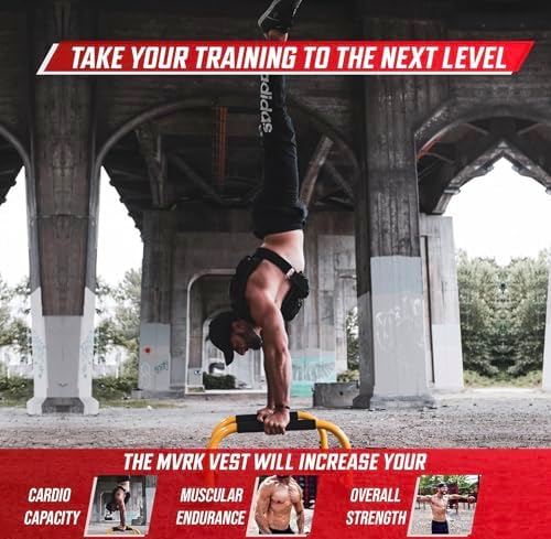 MVRK Weighted Vest for Men | 80lbs - Adjustable Weight Vest with Iron Weights - Heavy Duty Workout Vest for Functional T