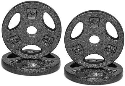 Standard CAP Barbell 1-Inch Grip Weight Plates for Home Gym Enthusiasts | CAP Barbell 1-Inch Grip Weight Plates with Du