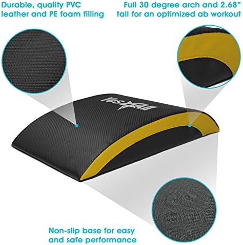 Yes4All Abdominal Exercise Pads for Home Gym Core Training & Back Stretching Sit Up Mat Foldable Ab Workout Equipment