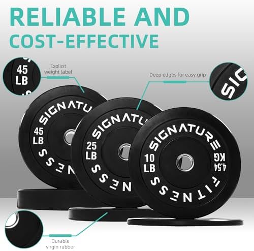 Fitvids Olympic Bumper Plates Set for Strength Training & Weightlifting, Paris Design, Multiple Options Fitvids Olympic