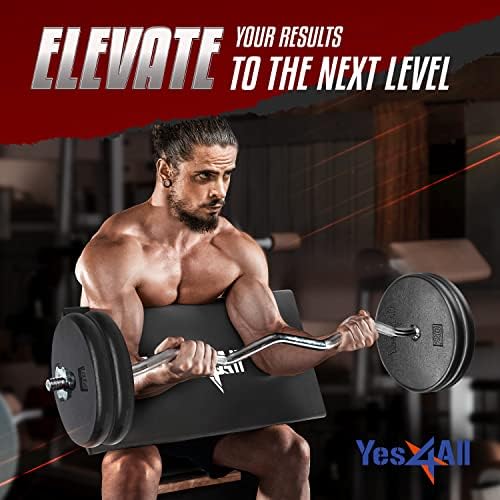 Yes4All Foam Preacher Curl Pad - Arms, Biceps and Triceps, Home Gym, Space-Saving Design, Easy to Use