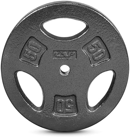 Standard CAP Barbell 1-Inch Grip Weight Plates for Home Gym Enthusiasts | CAP Barbell 1-Inch Grip Weight Plates with Du