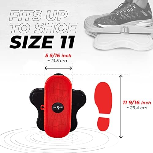 Yes4All 15 inch XXL Ab Twister Board for Full Body Toning Workout, Noise-Free Twisting Stepper, Aerobic Exercise, 2pcs i