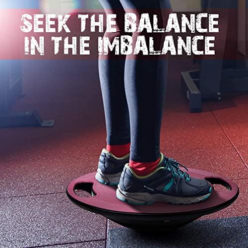 Upgraded Wobble Balance Board for Home Gym and Physical Therapy | Stability Board by Yes4All, Perfect for Standing Desk