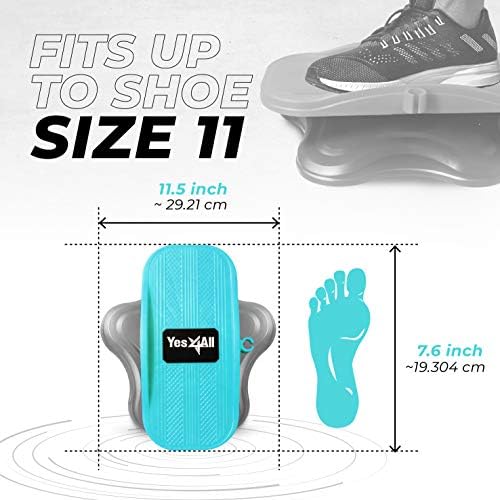 Yes4All 15 inch XXL Ab Twister Board for Full Body Toning Workout, Noise-Free Twisting Stepper, Aerobic Exercise, 2pcs i