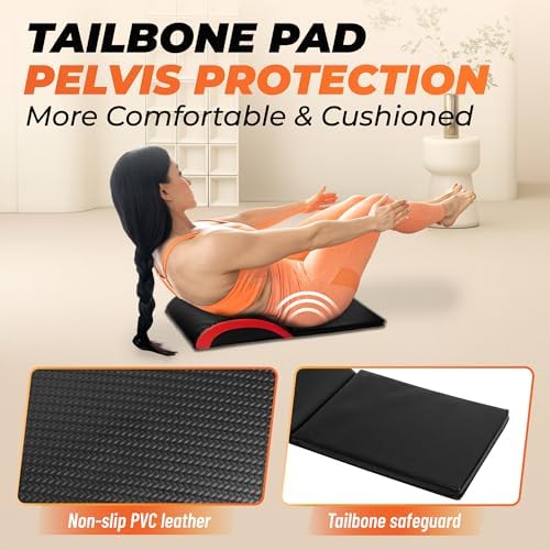 Yes4All Abdominal Exercise Pads for Home Gym Core Training & Back Stretching Sit Up Mat Foldable Ab Workout Equipment
