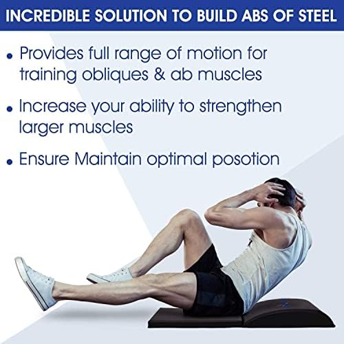Yes4All Abdominal Exercise Pads for Home Gym Core Training & Back Stretching Sit Up Mat Foldable Ab Workout Equipment
