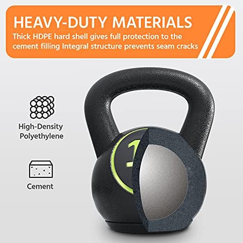 Yaheetech 4 Piece Kettlebell Sets for Women & Men for Full Body Workout & Exercise Fitness 5lb, 10lb, 15lb, 20lb