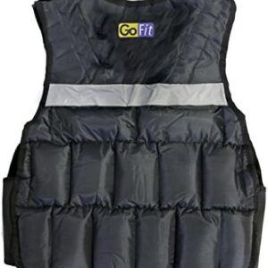 GoFit Adjustable Weighted Vest for Workout and Recovery | GoFit Padded Adjustable Weighted Vest for Muscle Building | G