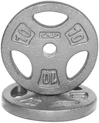 Standard CAP Barbell 1-Inch Grip Weight Plates for Home Gym Enthusiasts | CAP Barbell 1-Inch Grip Weight Plates with Du