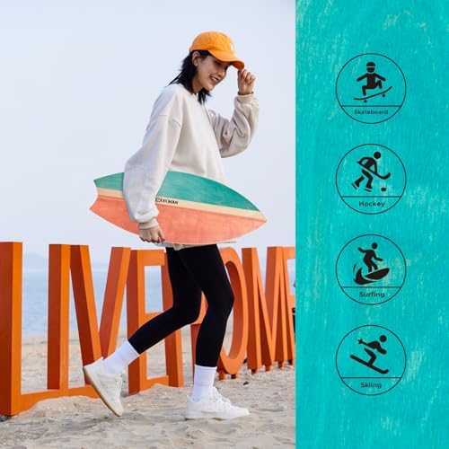 XCMAN Surf Balance Board Trainer for Adults and Kids - Non Slip Surface|Balance Board for Surfing,Snowboarding,Skateboar