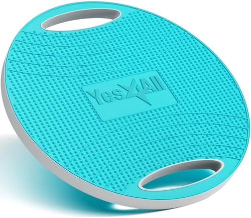 Upgraded Wobble Balance Board for Home Gym and Physical Therapy | Stability Board by Yes4All, Perfect for Standing Desk