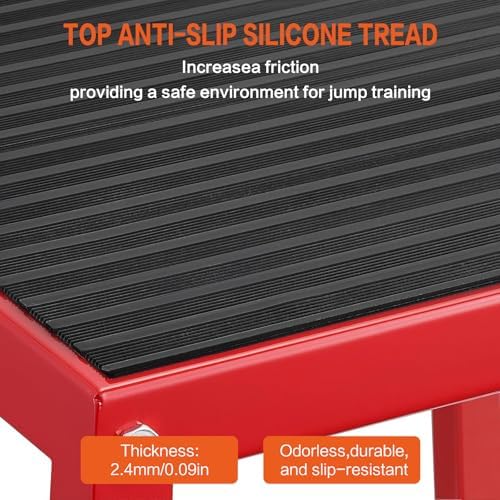 Plyometric Jump Box 3 Pcs Set, 12/18/24 Inch Fitness Exercise Platform, Home Gym Agility Training, Steel Anti-Slip Step