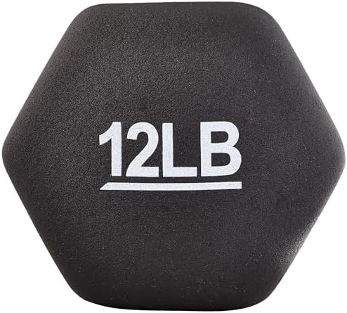 Amazon Basics Neoprene Dumbbell Hand Weights for Home Workout and Fitness Enthusiasts | Amazon Basics Neoprene Dumbbell