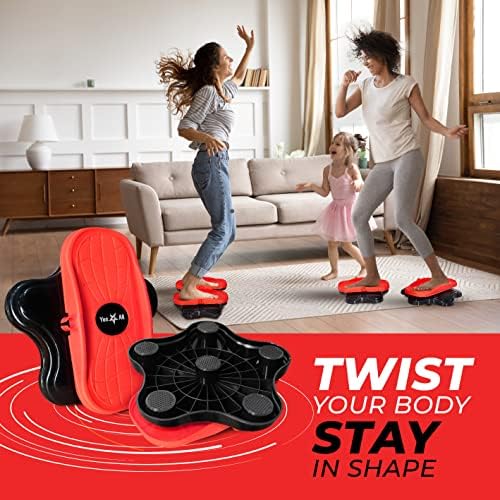 Yes4All 15 inch XXL Ab Twister Board for Full Body Toning Workout, Noise-Free Twisting Stepper, Aerobic Exercise, 2pcs i