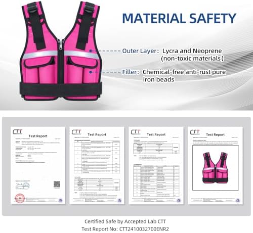 Sportneer Adjustable Weighted Vest for Walking and Running | Sportneer Washable Weight Vest for Women and Men | Sportne