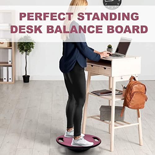 Upgraded Wobble Balance Board for Home Gym and Physical Therapy | Stability Board by Yes4All, Perfect for Standing Desk